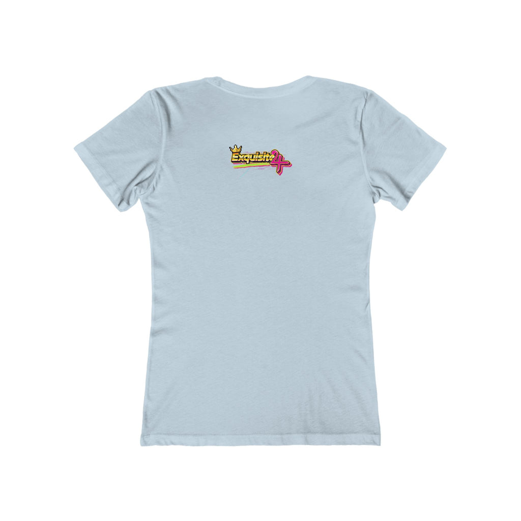 Retro Flamingo Triangle Graphic Tee — Boyfriend Tee for Women