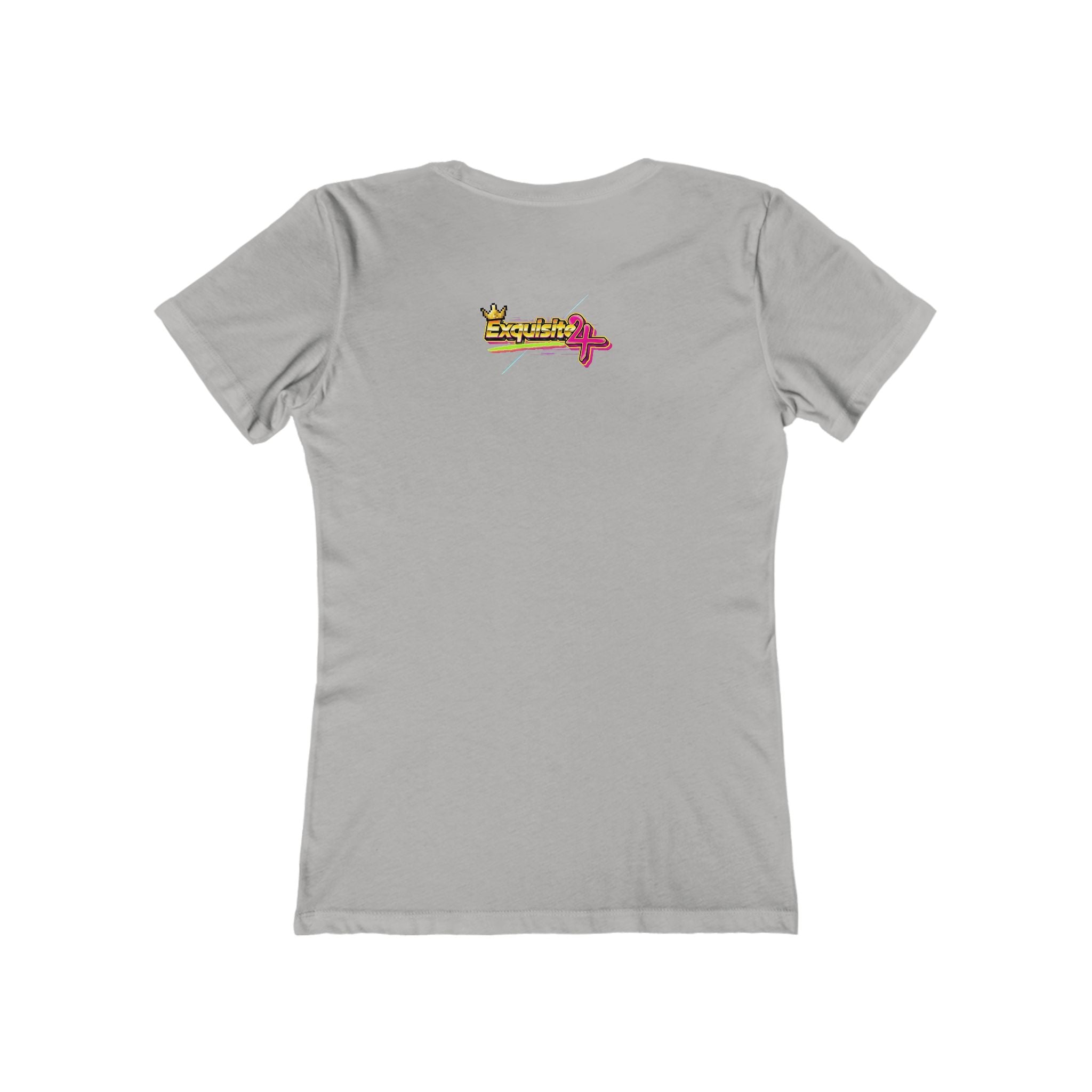 Retro Flamingo Triangle Graphic Tee — Boyfriend Tee for Women