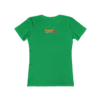 Retro Flamingo Triangle Graphic Tee — Boyfriend Tee for Women