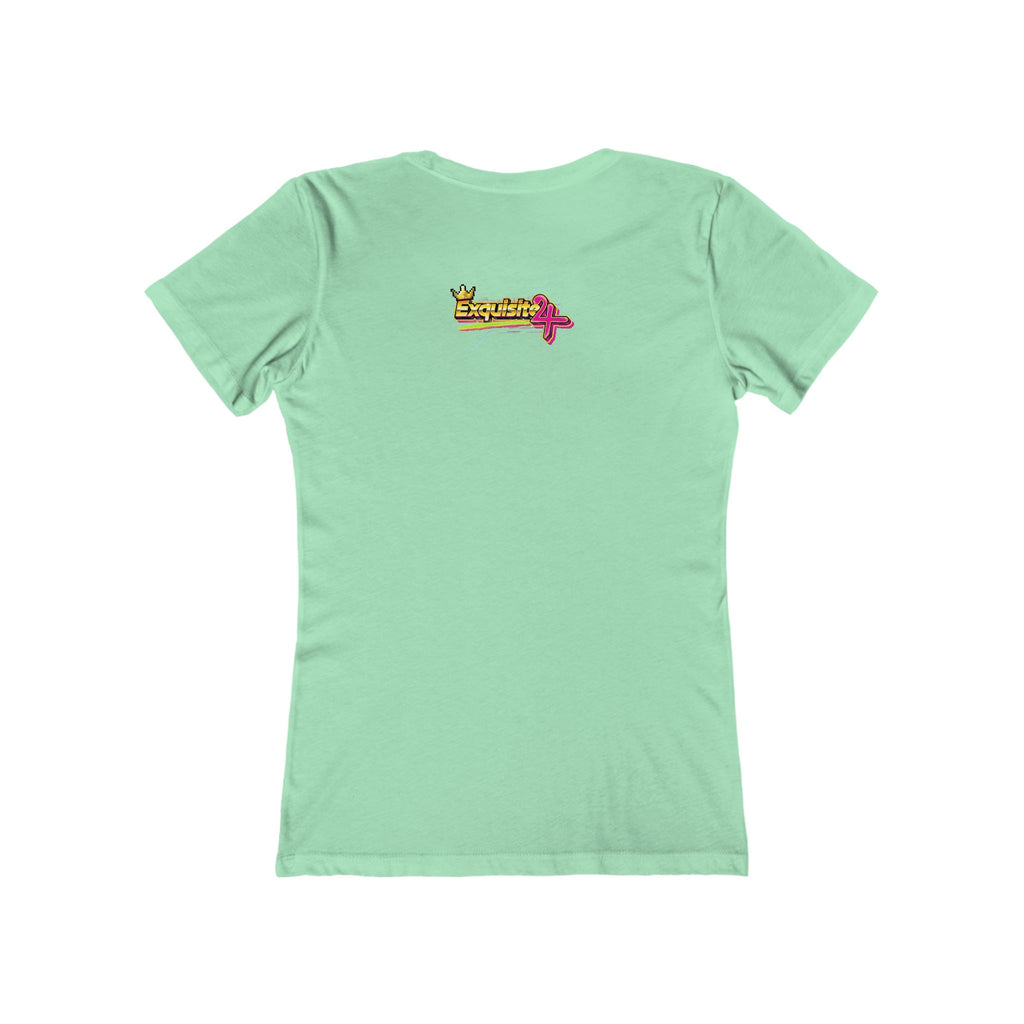 Retro Flamingo Triangle Graphic Tee — Boyfriend Tee for Women