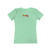 Retro Flamingo Triangle Graphic Tee — Boyfriend Tee for Women
