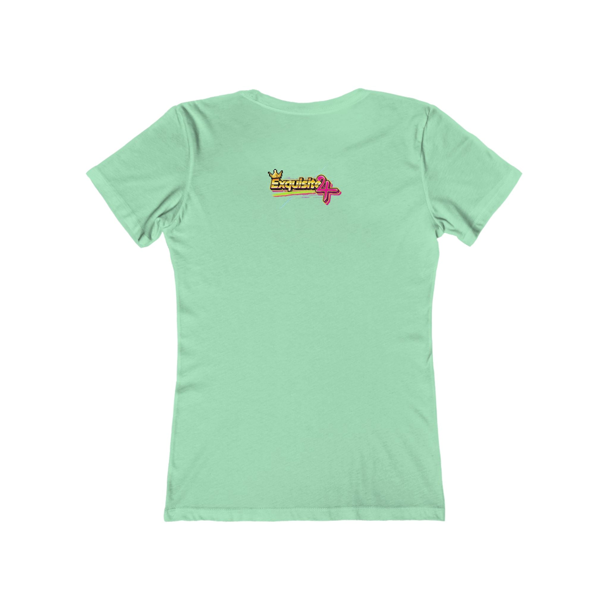 Retro Flamingo Triangle Graphic Tee — Boyfriend Tee for Women
