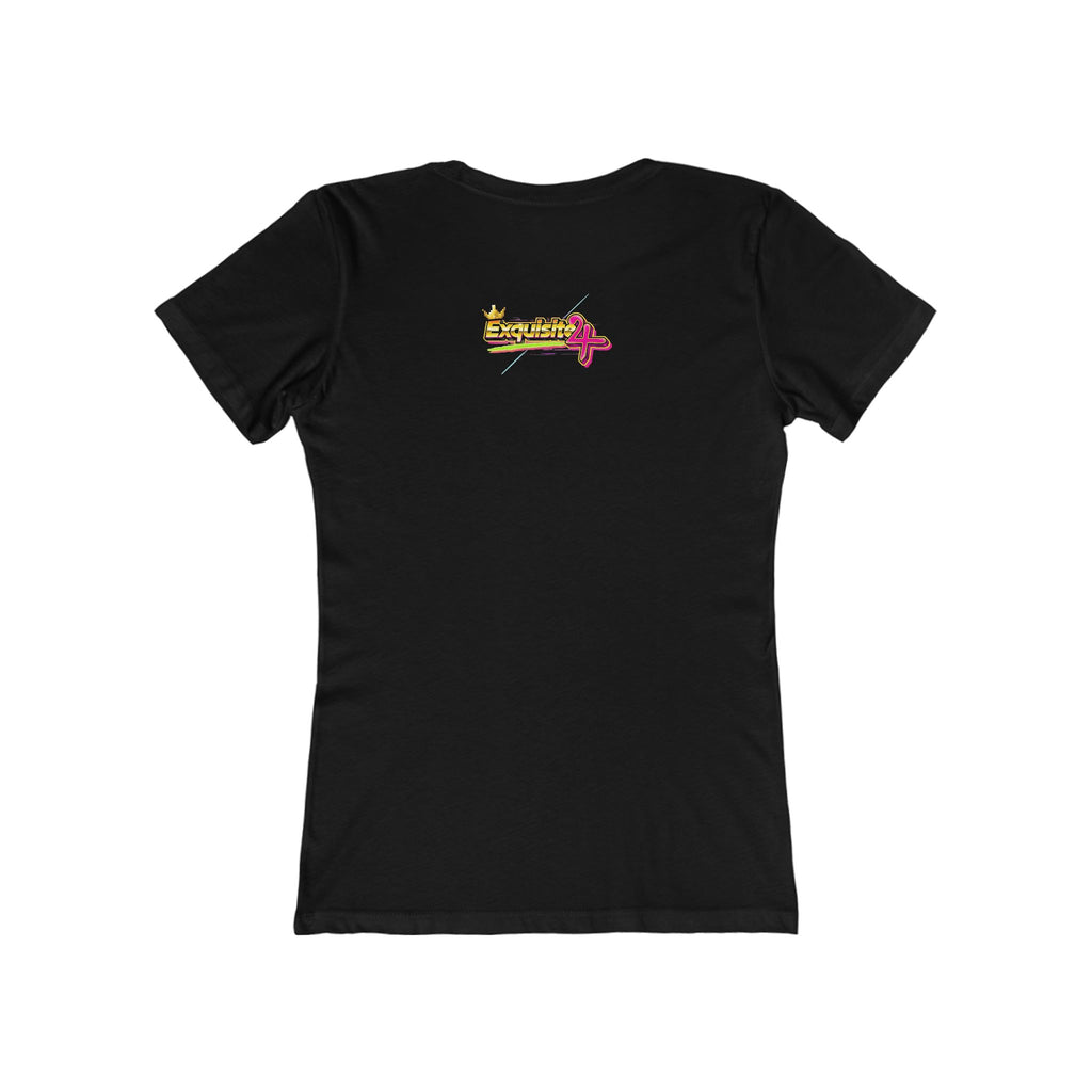 Retro Flamingo Triangle Graphic Tee — Boyfriend Tee for Women