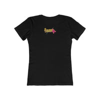 Retro Flamingo Triangle Graphic Tee — Boyfriend Tee for Women