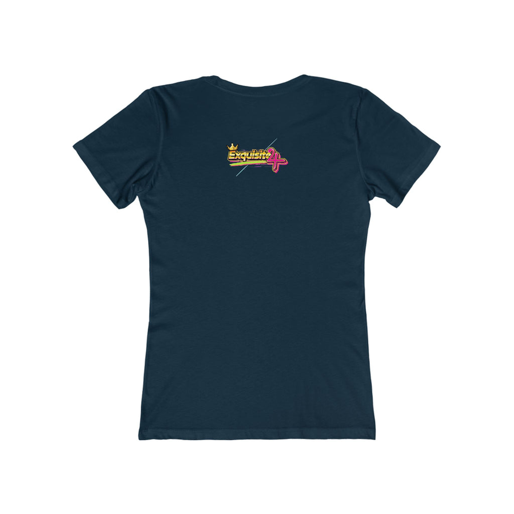Retro Flamingo Triangle Graphic Tee — Boyfriend Tee for Women