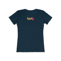 Retro Flamingo Triangle Graphic Tee — Boyfriend Tee for Women