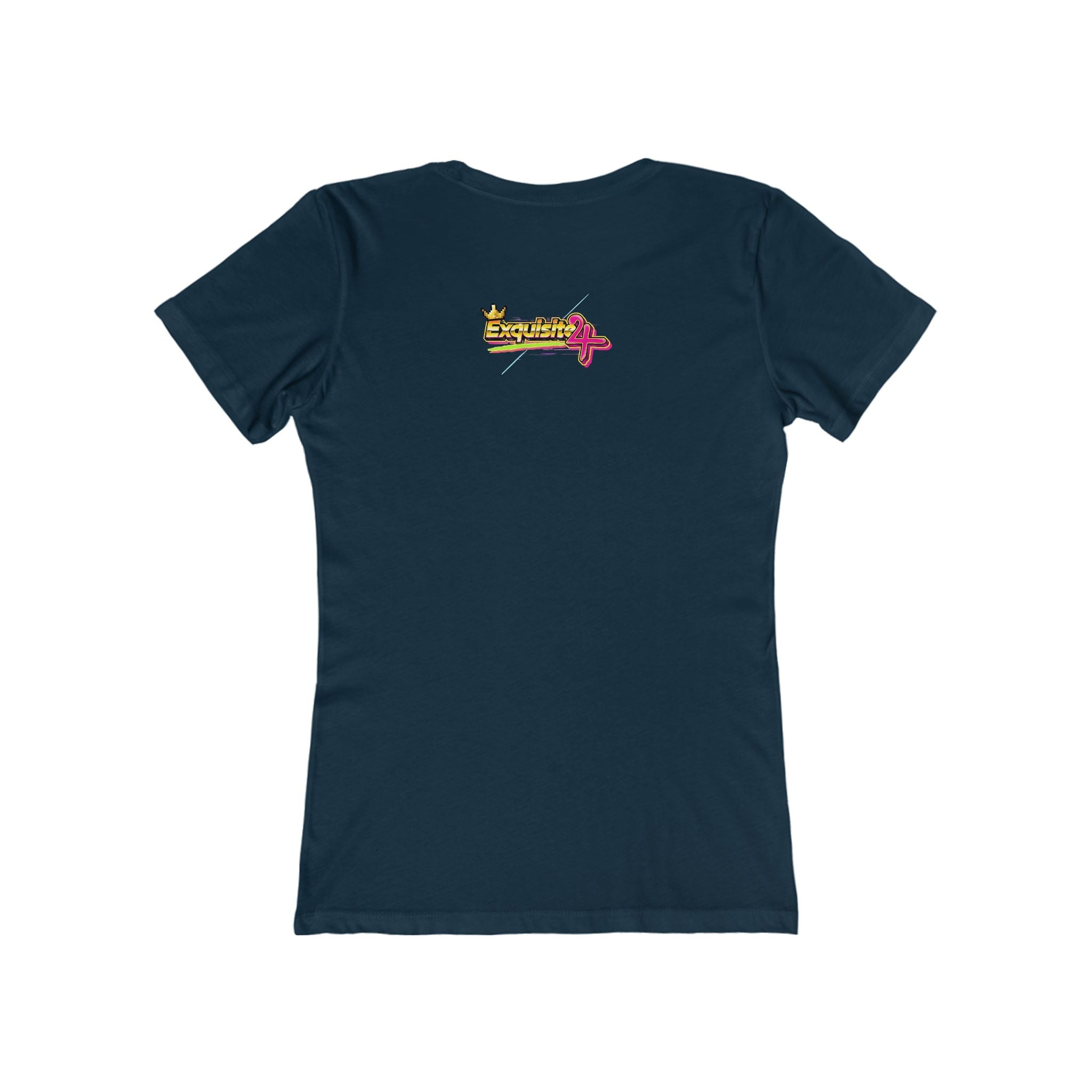 Retro Flamingo Triangle Graphic Tee — Boyfriend Tee for Women