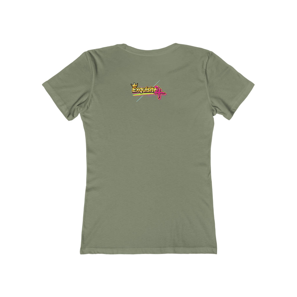 Retro Flamingo Triangle Graphic Tee — Boyfriend Tee for Women