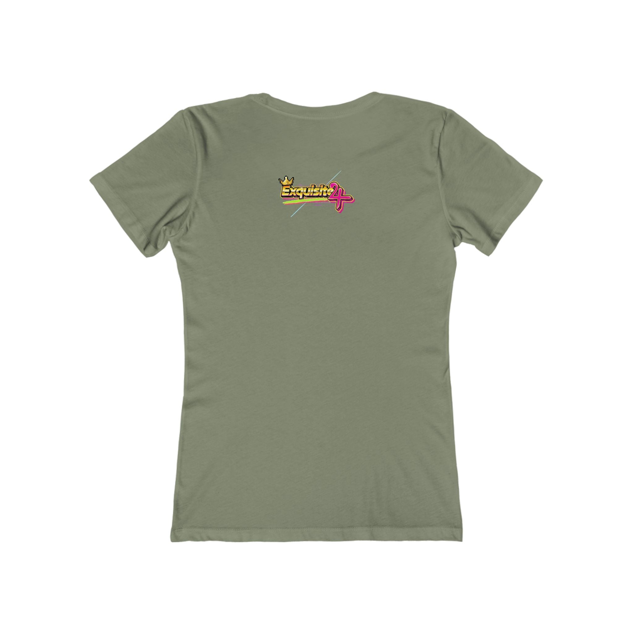 Retro Flamingo Triangle Graphic Tee — Boyfriend Tee for Women
