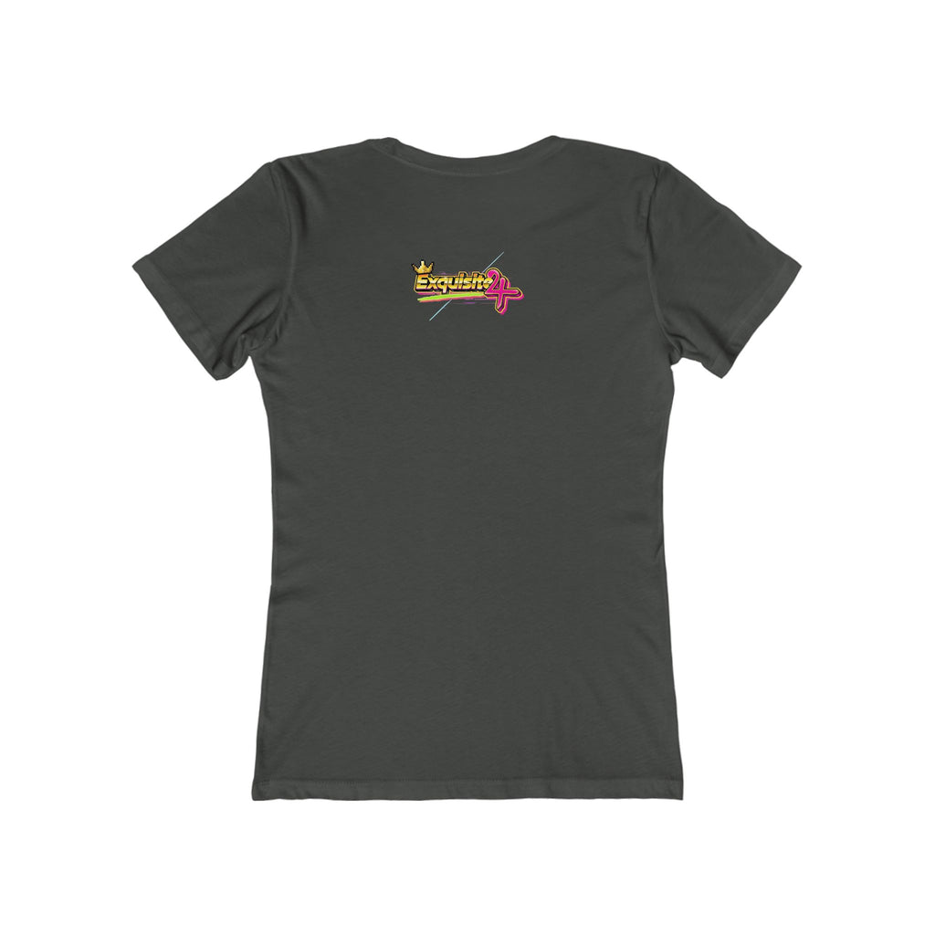 Retro Flamingo Triangle Graphic Tee — Boyfriend Tee for Women