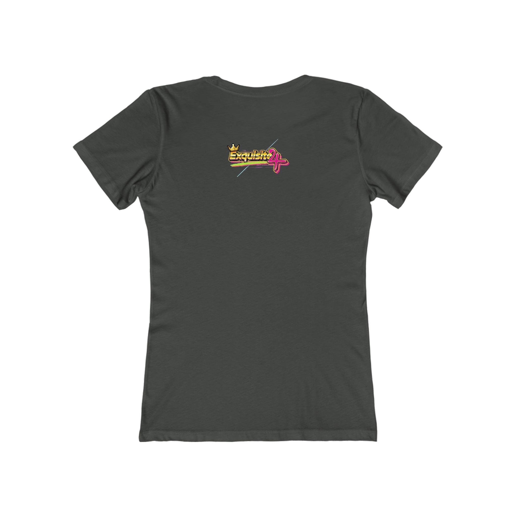 Retro Flamingo Triangle Graphic Tee — Boyfriend Tee for Women