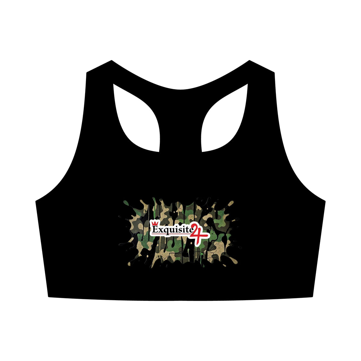 Camo Print Sports Bra