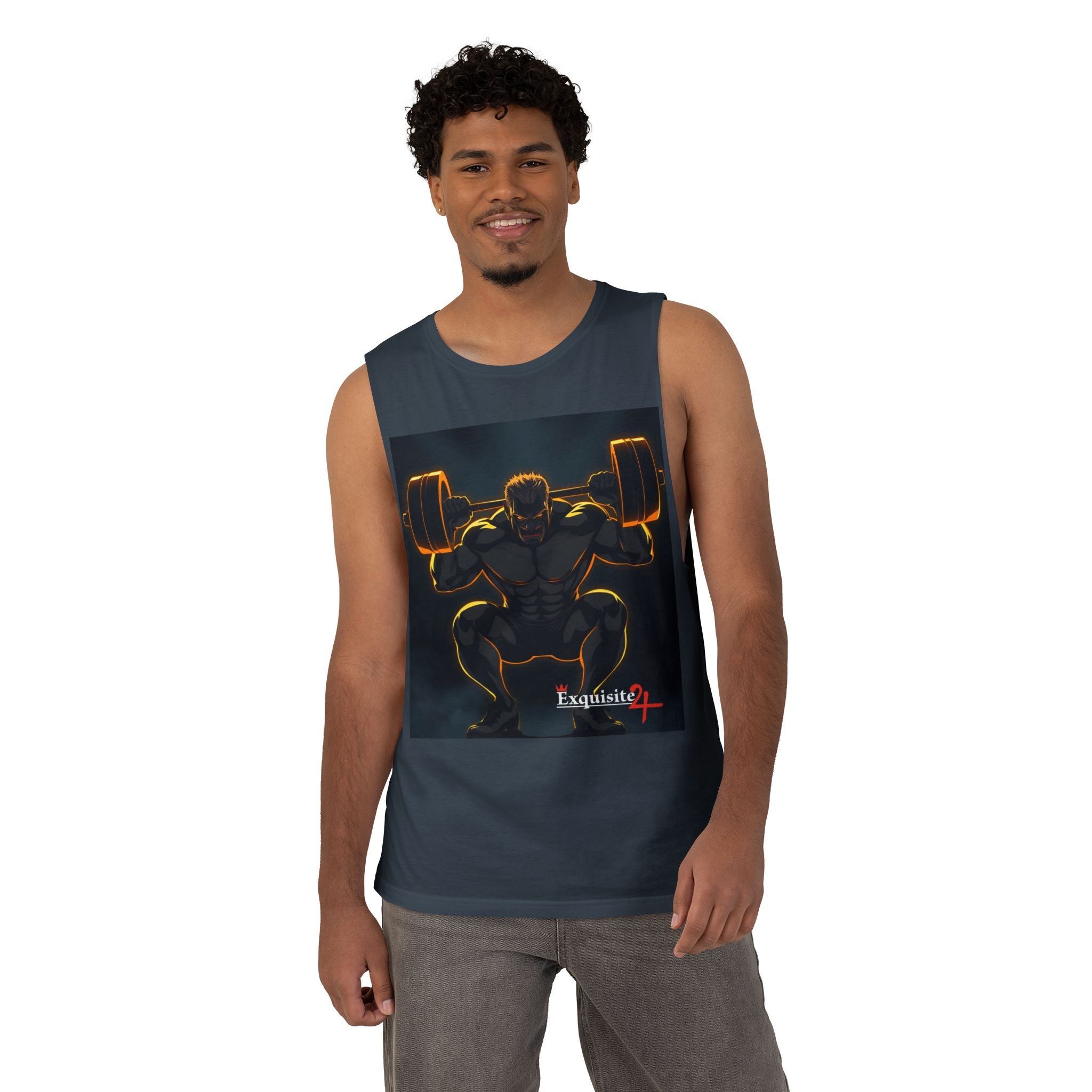 'Champions Are Made in the Gym' Weightlifting Graphic Tank