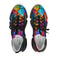 Women’s Mesh Sneakers — Vibrant Stained-Glass Athletic Shoes