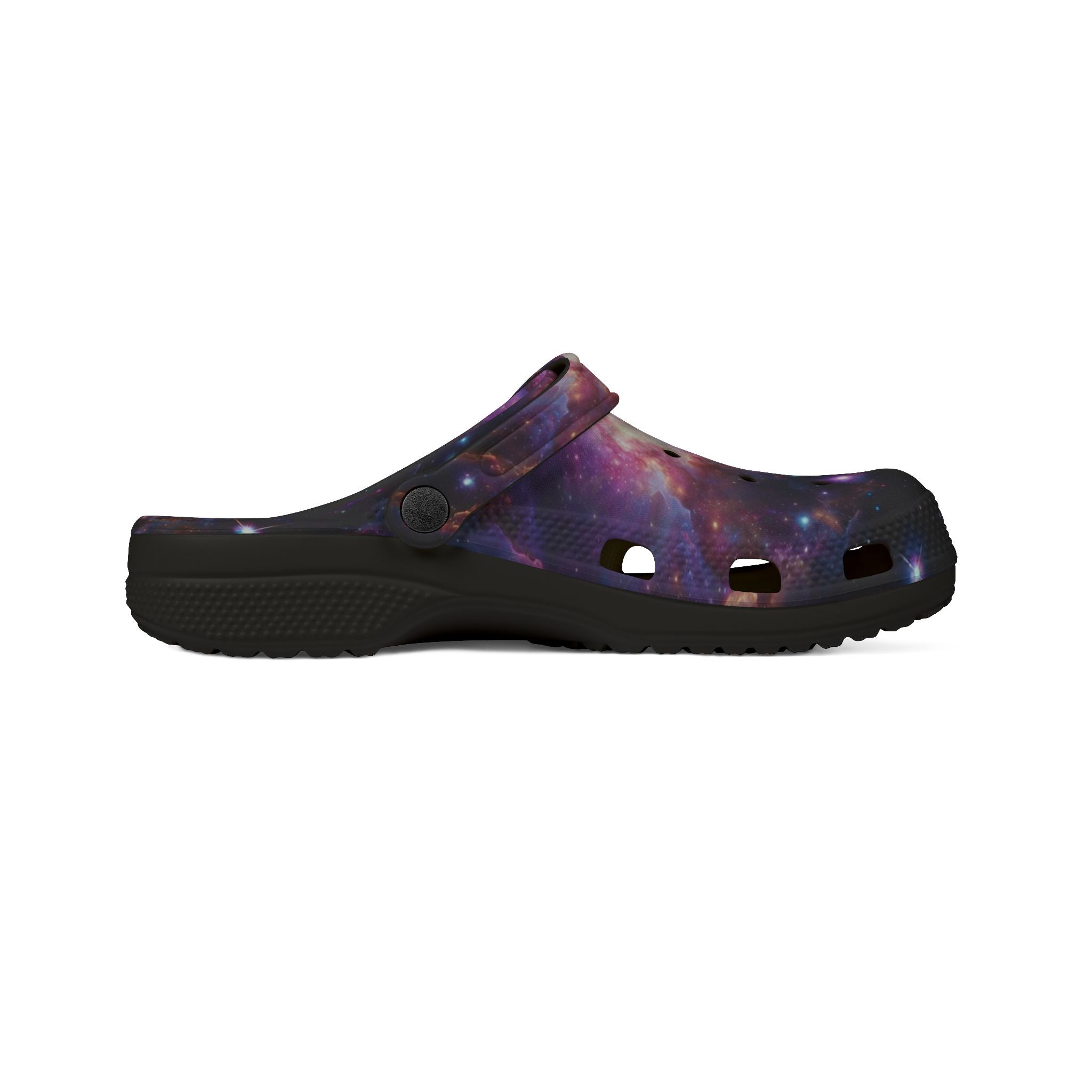Galaxy Print Clogs — EVA Foam Rubber Slip-On Shoes