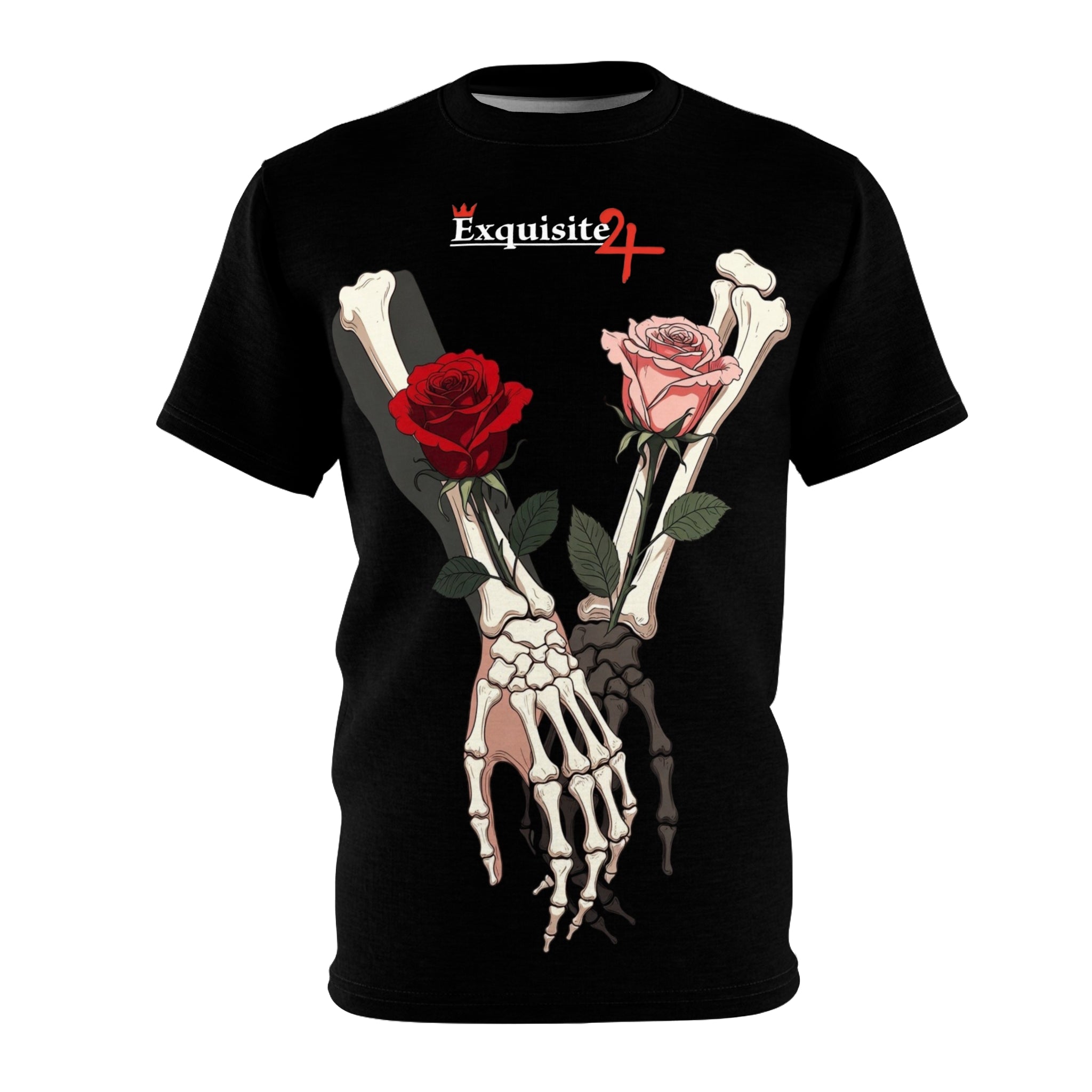 Skeleton Hand Rose T-Shirt — Exquisite 24 Gothic Floral Tee