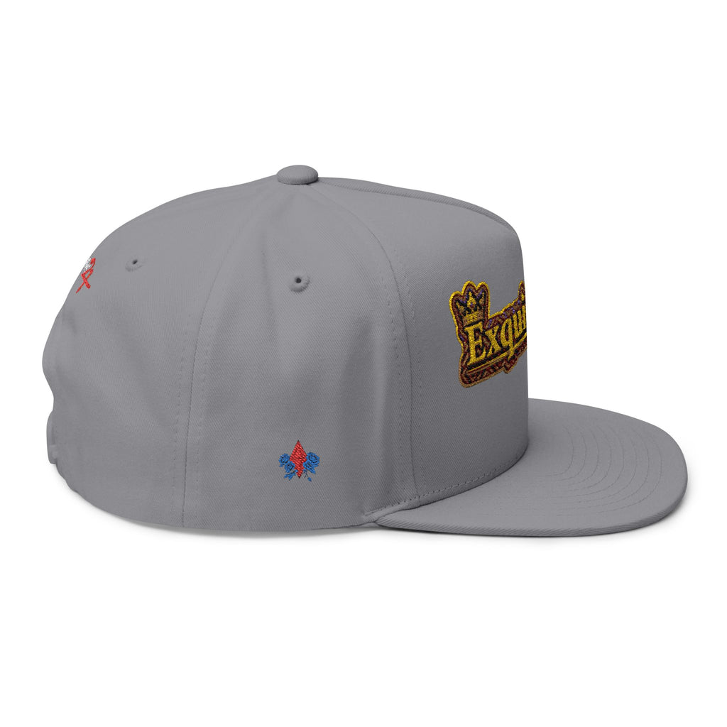 Exquisite 24 Embroidered Floral Patch Flat Bill Cap
