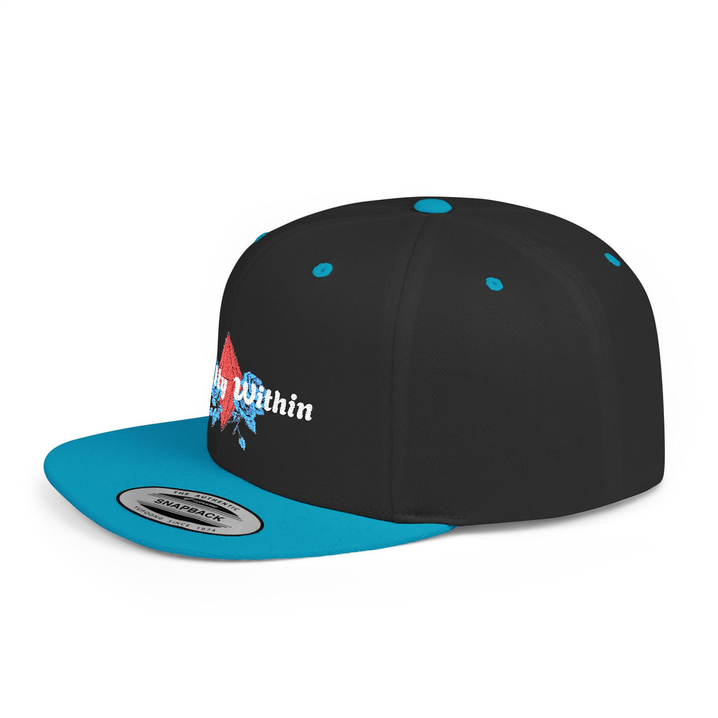 'Royalty Within' Embroidered Flat Bill Snapback Cap