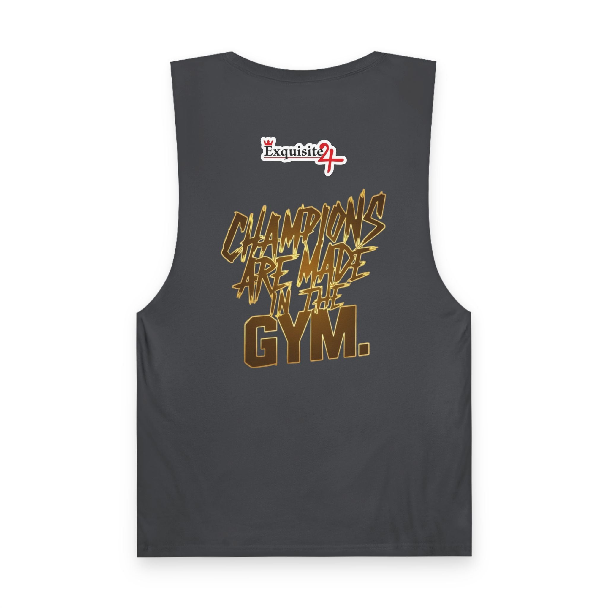 'Champions Are Made in the Gym' Weightlifting Graphic Tank
