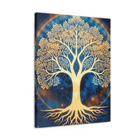Golden Tree of Life Stretched Canvas