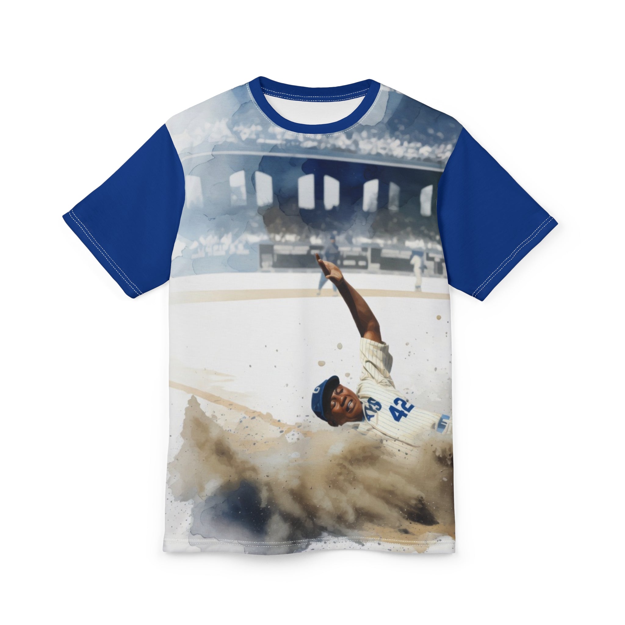 Baseball Slide Graphic Tee — Vintage Stadium Shirt