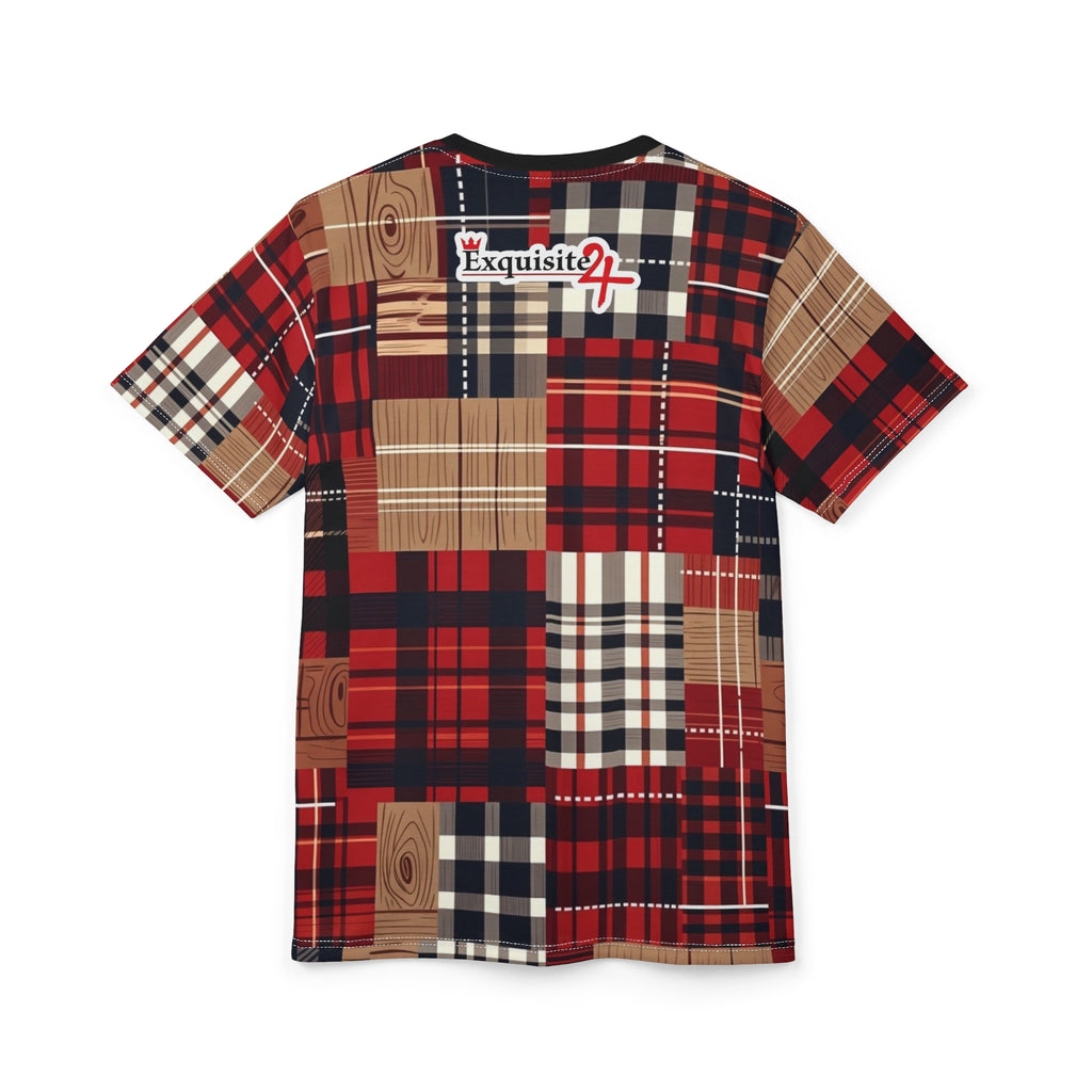 Exquisite 24 Plaid Sleeve Tee
