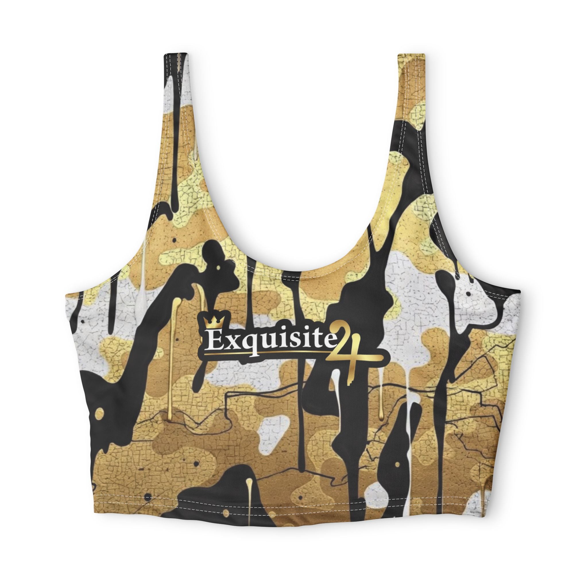 Gold Camo 'Exquisite 24' Sports Bra