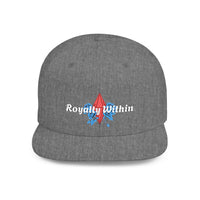 'Royalty Within' Embroidered Flat Bill Snapback Cap