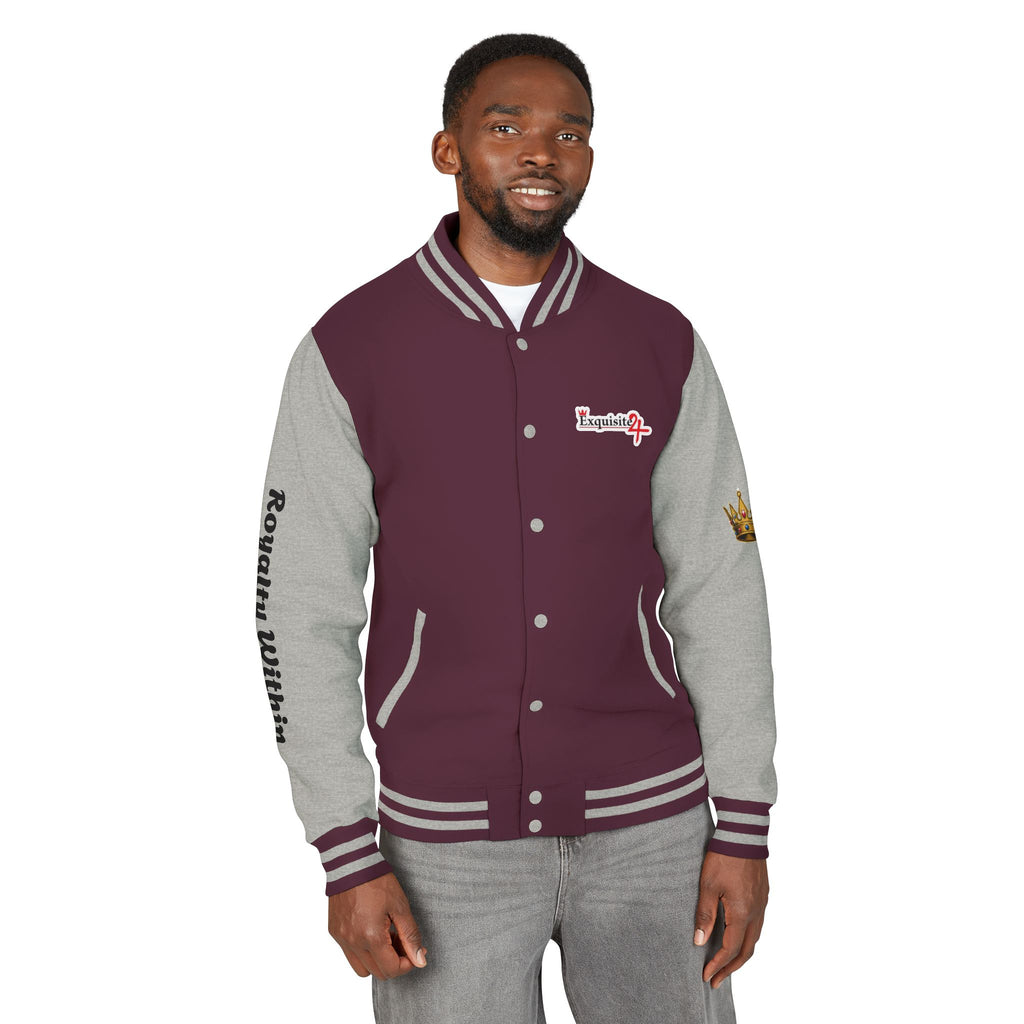 Exquisite 24 Royalty Within Emblem Varsity Jacket