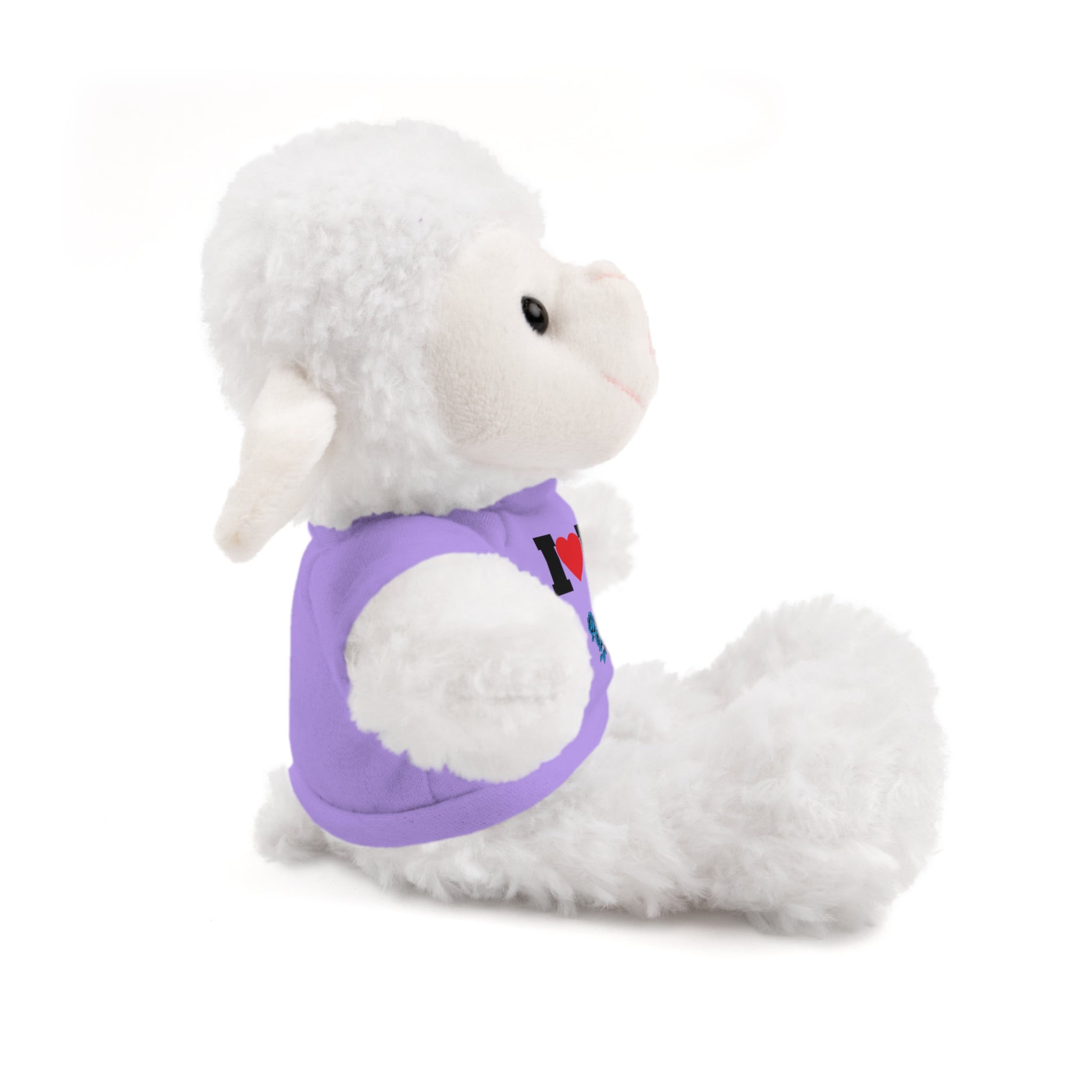 Plush Bear with Branded Tee – Red Diamond and Blue Roses Teddy