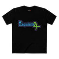 Exquisite 24 Sticker Logo Graphic Tee – Neon Blue-Green