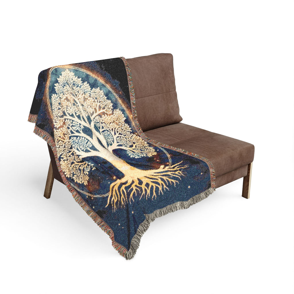 Tree of Life Woven Blanket