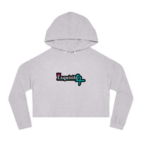 Cropped Hoodie — Exquisite 24 Pink Masked Character Graphic