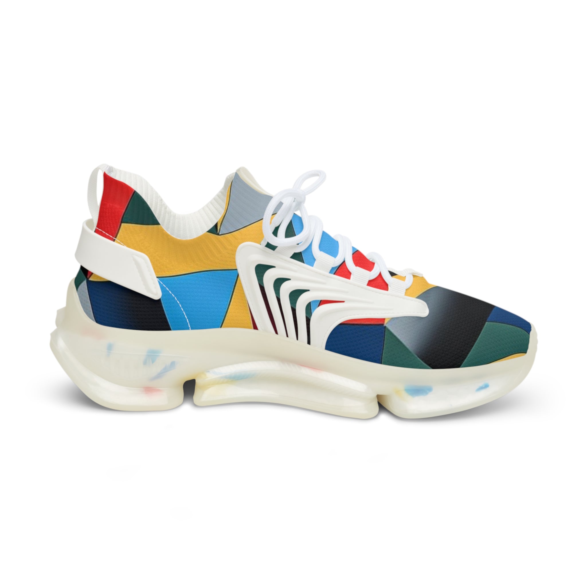 Colorful Geometric Athletic Shoes