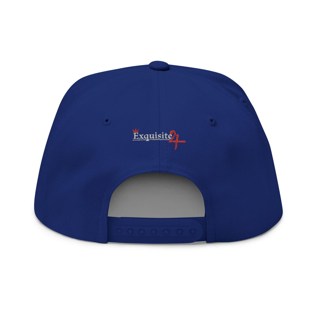 Classic Exquisite 24 Embroidered Flat Bill Cap