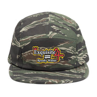 Embroidered 5-Panel Cap — 'Exquisite 24' Logo Streetwear Hat