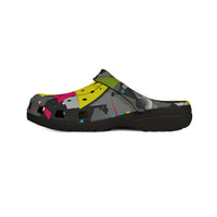 Neon Abstract EVA Foam Clogs