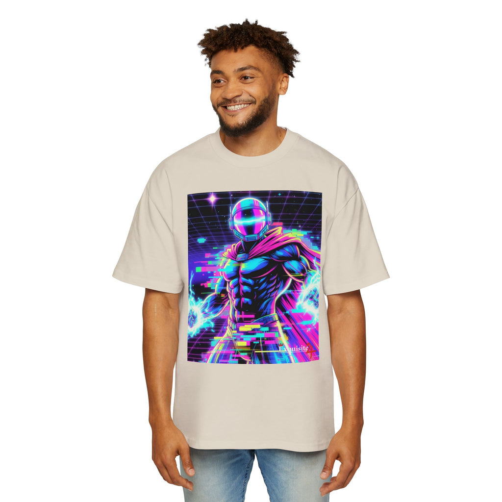 Graphic Tee — Retro Cyberhero Oversized Tee