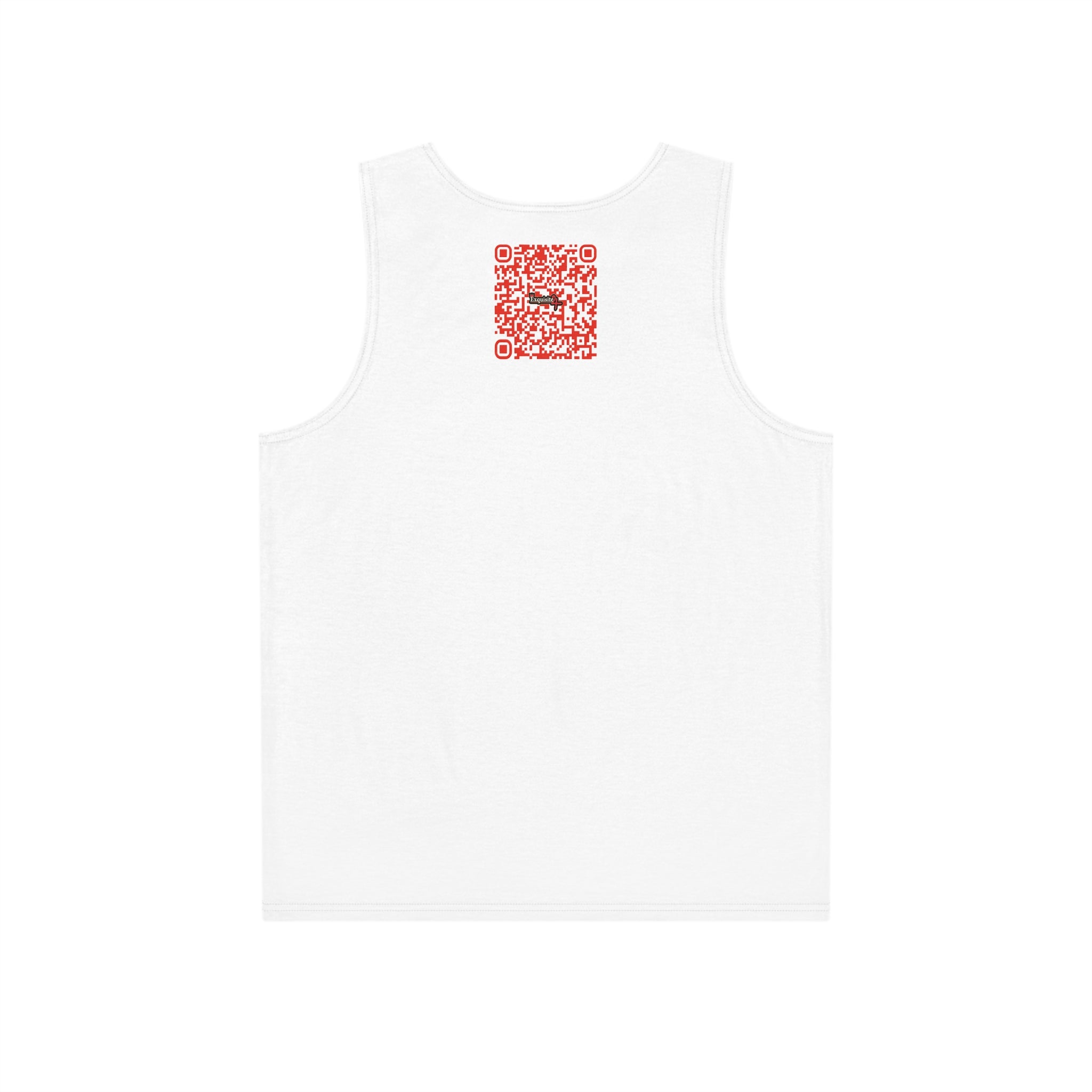 Abstract Monochrome Face Tank Top — Graphic Art Muscle Shirt