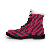 Women's Pink Tiger Stripe Boots
