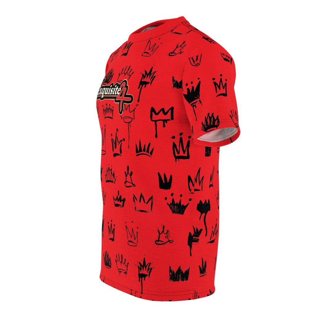 Exquisite 24 Red Crown All-Over Print Tee