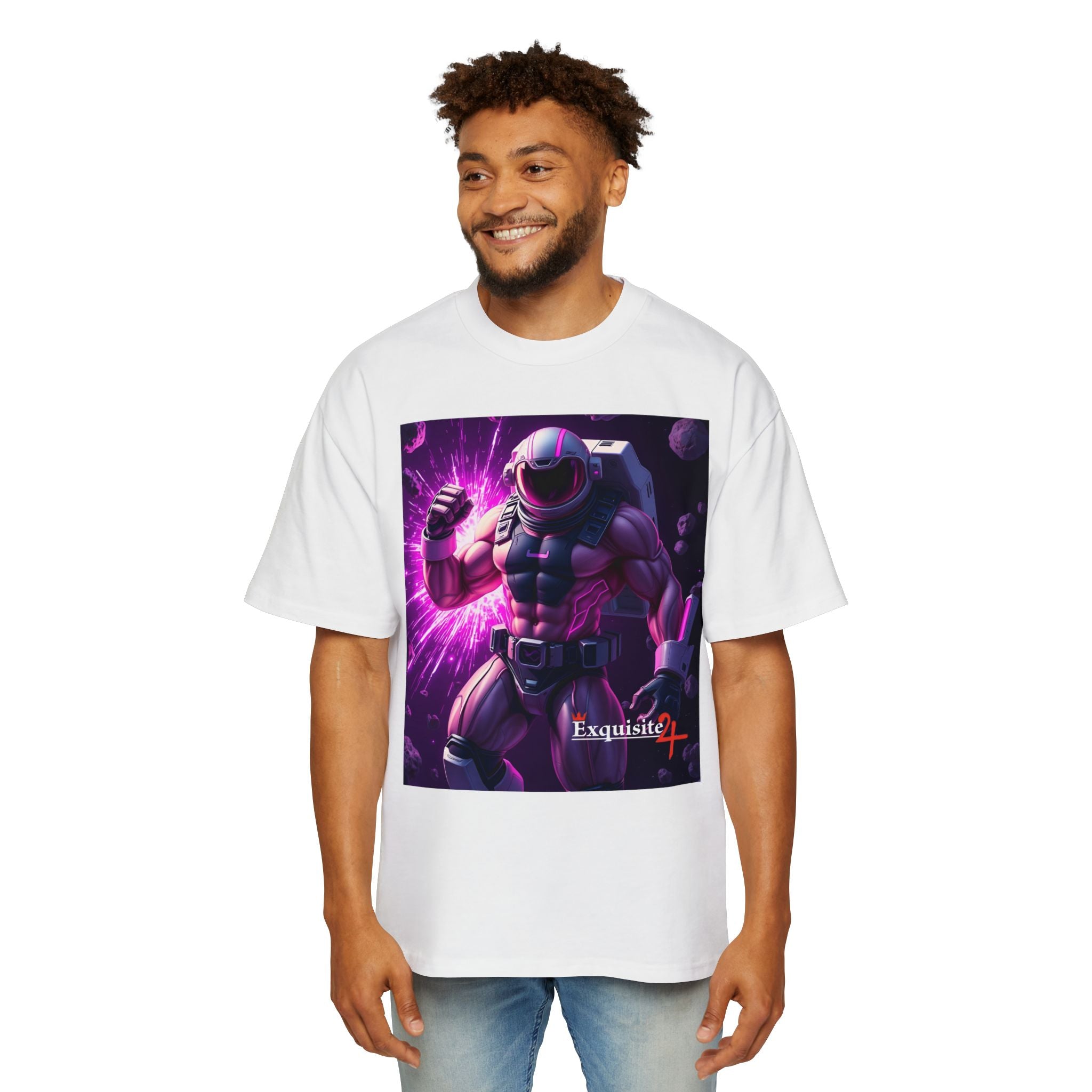 Astro Warrior Graphic Tee — Purple Space Ninja Gaming T-Shirt