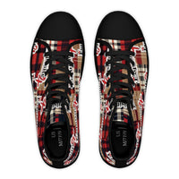 Plaid 'Exquisite 24’ High Top Sneakers — Women's Casual Retro Streetwear
