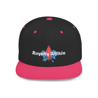 'Royalty Within' Embroidered Flat Bill Snapback Cap