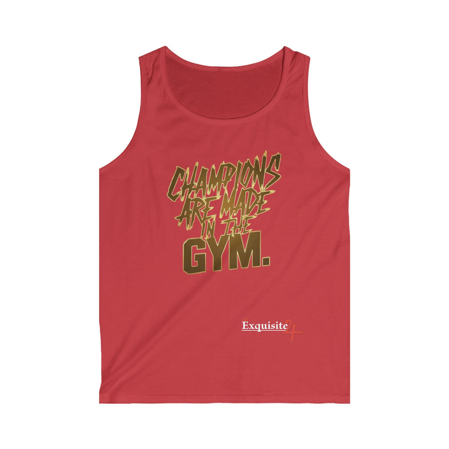 "Champions Are Made in the GYM" Motivational Gym Tank Top