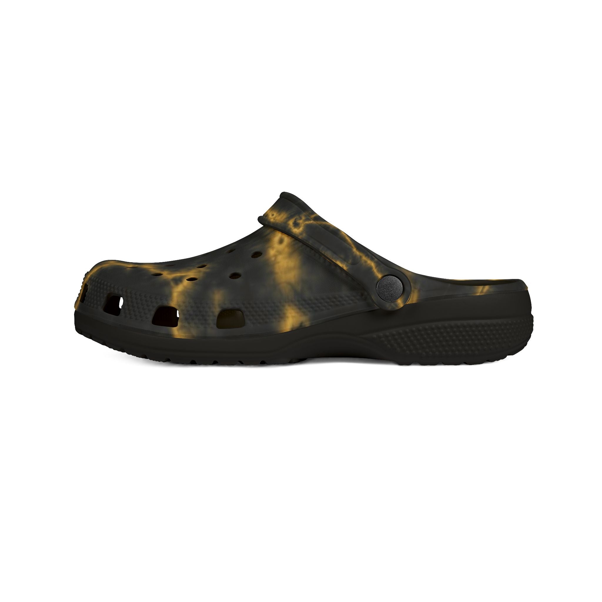 Black & Gold EVA Foam Clogs