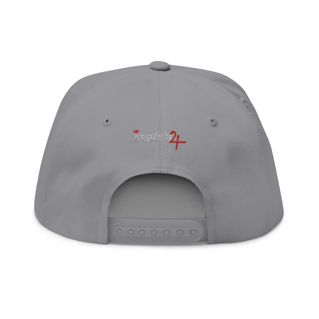 Classic Exquisite 24 Embroidered Flat Bill Cap