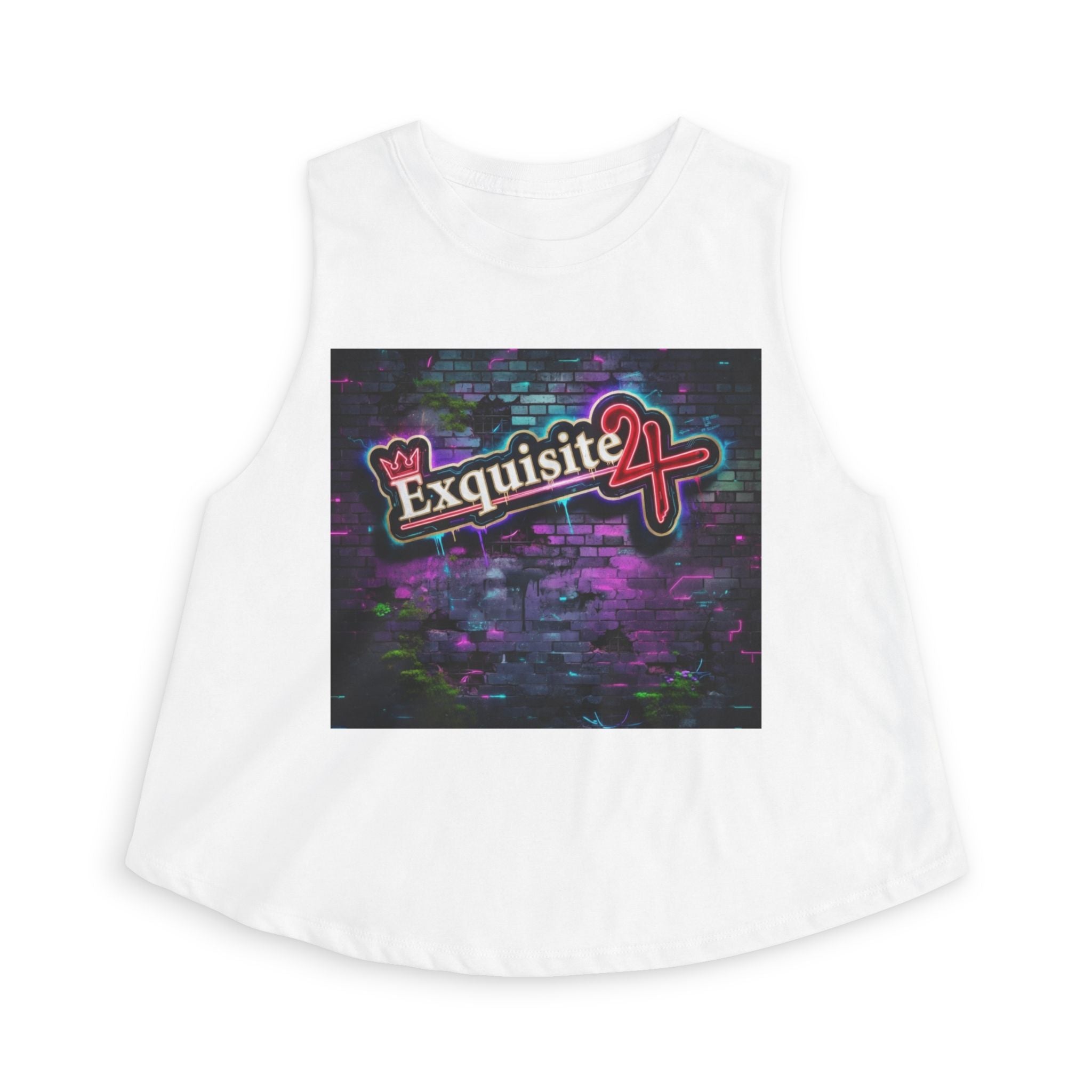 Crop Top — Graffiti Wall Logo Graphic Tank