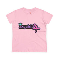Exquisite 24 Sticker Logo Women's Graphic Tee – Neon Dream