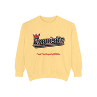 Exquisite 'Feel The Royalty Within' Sweatshirt — Crown Emblem Garment-Dyed Crewneck